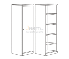 Мебель для гостиниц Офисный шкаф правый R5706