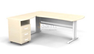 Мебель для персонала Угловое рабочее место на L-обр. каркасе левое B181/1