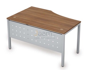 Мебель для персонала Стол криволинейный с экраном из металла правый 6МК.023