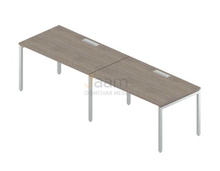 Мебель для персонала Двойная группа столов с люком RM-4.1(x2)+F-28