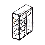 Мебель для гостиниц Офисный шкаф-купе ГР 910 ОАТ