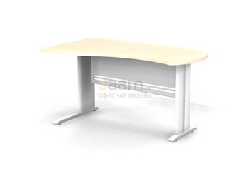 Мебель для персонала Стол асимметричный левый на L-образном каркасе B117/1
