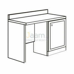 Мебель для гостиниц Стол с воротником для фригобара левый R6110V