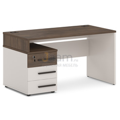 Мебель для персонала Стол с опорной тумбой левый T-22л
