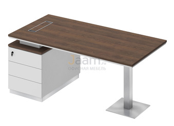 Кабинет руководителя Стол на опорной тумбе левый СИ 103л