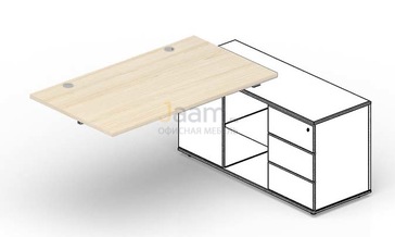 Мебель для персонала Стол для крепления к сервисной опорной тумбе (2 громмета) STPG126FU